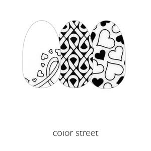 Color Street For the Cause Real Nail Polish Press on Polish Transparent NEW